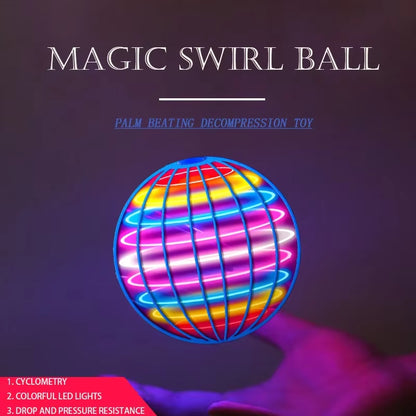 Flying Orb Ball 2023 Galaxy Cosmic Globe UFO Boomerang Suspension Ball Galatic Fidget Spinner Mini Drone Cool Toy Birthday Gift